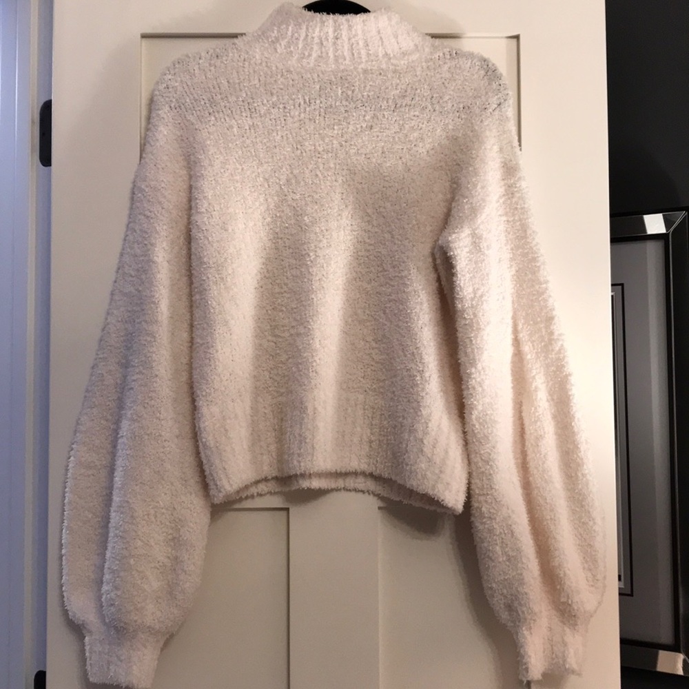 Urban Outfitters fuzzy white sweater